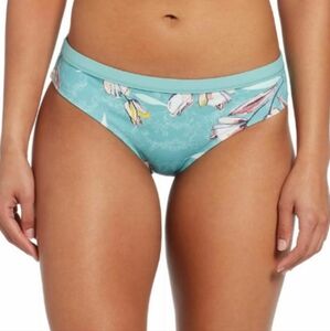 CALIA Wide Banded Bikini Swim Bottom Garden Gate Blue XL